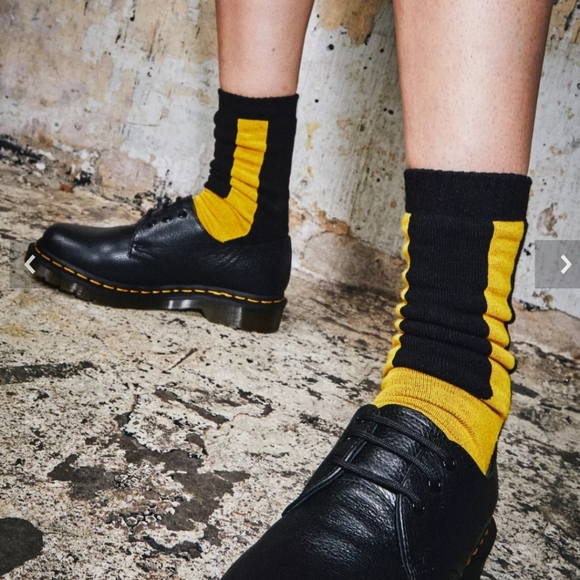 Dr. Martens Other - NWT Men's Dr. Martens The Double Doc Black and Yellow Casual Socks